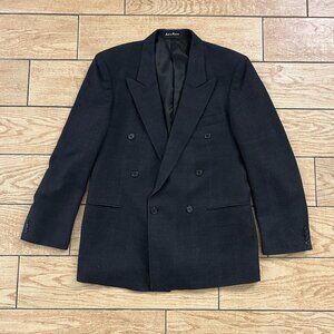 Circola Moda Classico Webster Double-Breasted Suit Blazer Coat Jacket Size 40R